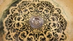 El Yapımı Seramik Lavabo -  Bakır Oksit El Boyaması
