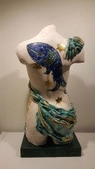 Seramik Heykel - Tors Kadın 71x36x25cm