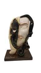 Seramik Heykel - İç Dünyalar - Ne Mutlu Ne Mutsuz 31x18x7cm
