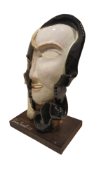Seramik Heykel - İç Dünyalar - Ne Mutlu Ne Mutsuz 31x18x7cm