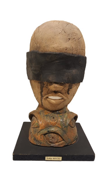 Seramik Heykel - Kimlikler - Görmeksizin 29x17x7cm