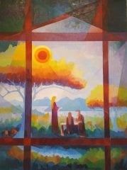 TUVAL ÜZERİNE YAĞLI BOYA ORİJİNAL SANAT ESERİ