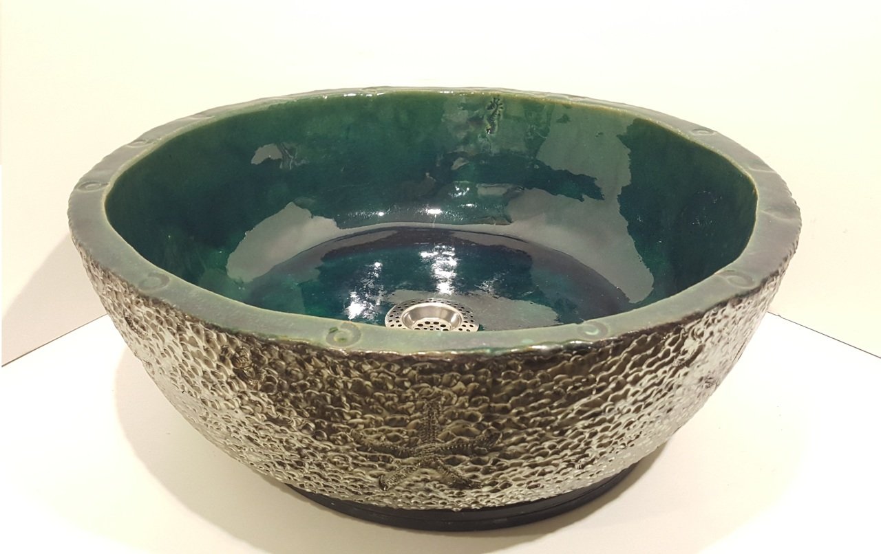 El Yapımı Seramik Lavabo 034