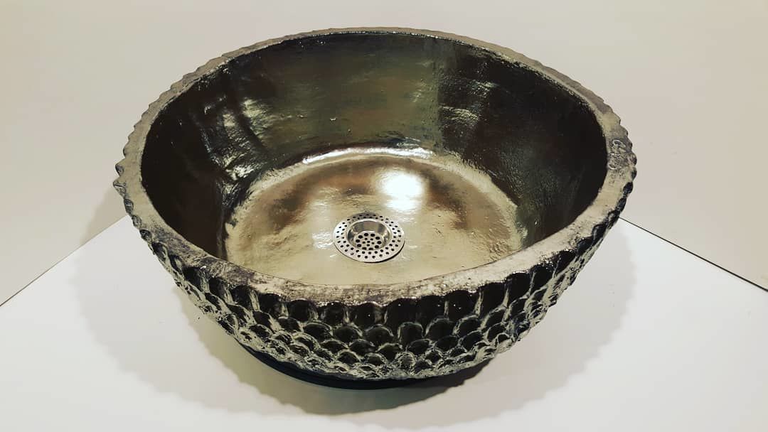 El Yapımı Seramik Lavabo 035
