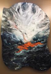 Tuval Üzeri Tağlı Boya / Islak İmzalı / Garantili / Orijinal Sanat Eseri 004 130x95 cm