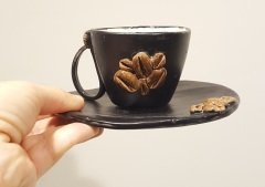 Kahve Çekirdekli Duble Fincan