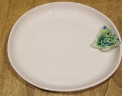 Yeni yıl temalı sunum tabağı