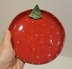 Yeni yıl temalı sunum tabağı