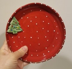 Yeni yıl temalı sunum tabağı