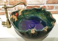 Okyanus temalı lavabo (Okyanusun Kalbi)
