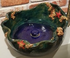 Okyanus temalı lavabo (Okyanusun Kalbi)