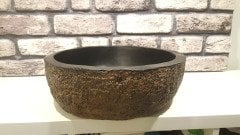 Kaya dokulu El yapımı seramik lavabo 1