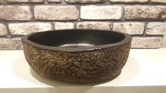 Kaya dokulu El yapımı seramik lavabo 1
