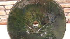 Yaprak dokulu El yapımı seramik lavabo