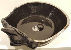 Siyah Atlı Lavabo