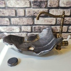 Antrasit Yaprak Lavabo