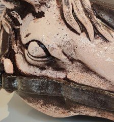 Atlı Lavbo Bronz Sırlı