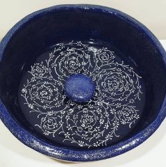 Haliç işi lacivert lavabo