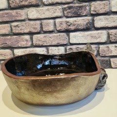 Atlı Lavabo Siyah